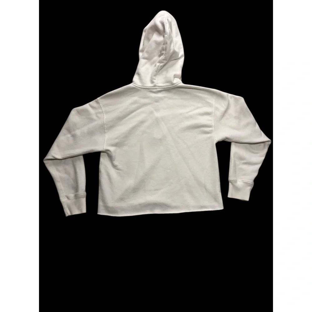 Abercrombie & Fitch Y2K Quarter Zip Jacket Cozy White Women's Medium Long Sleeve - Picture 2 of 10
